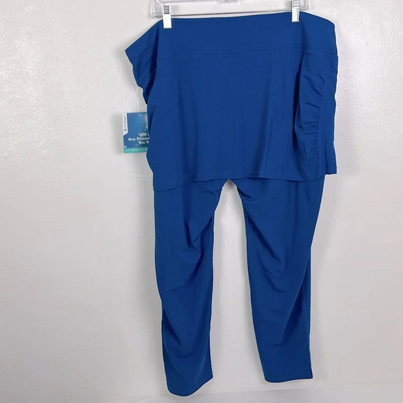 Coolibar New Women’s 2X UPF 50+ 4-Way Stretch Shorebreak Skirted Swim Tights - Picture 2 of 9